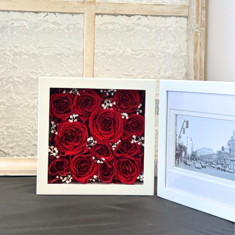 【pr-47】バラ9~12輪加工 フォトフレームアレンジ - 画像 (8)